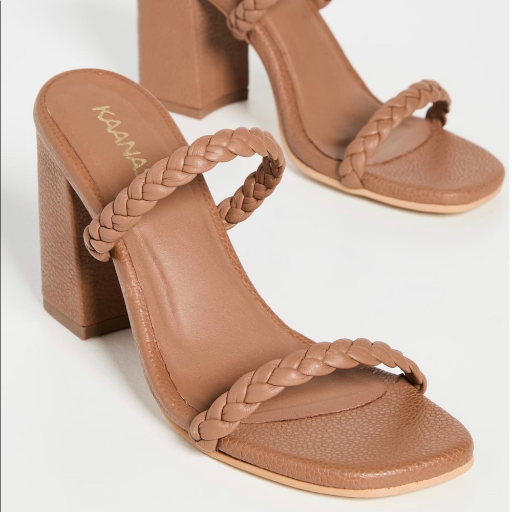 ⭐️ NWT KAANAS brown braided leather
sandals, size 40 (US10).